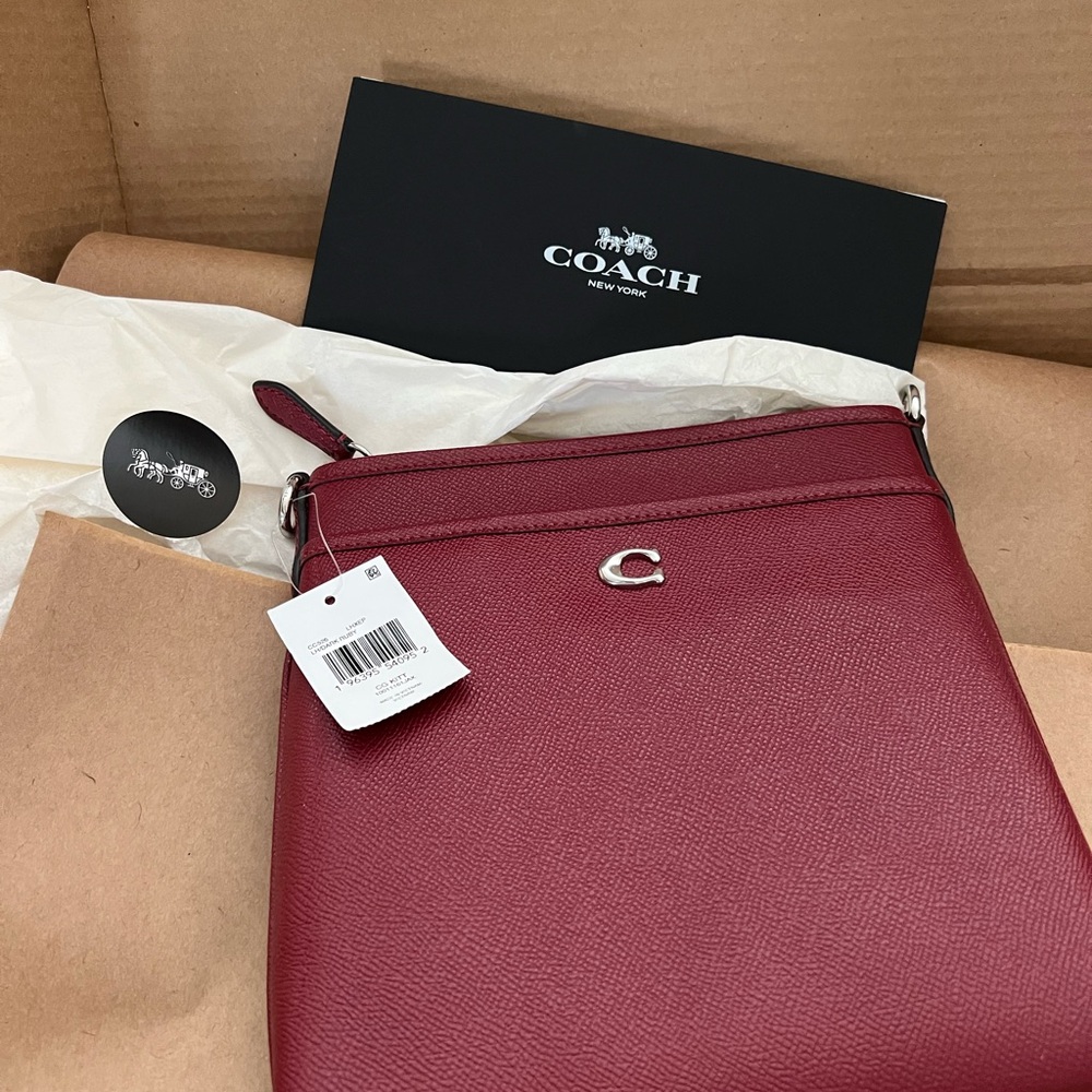 Coach Burgundy Crossbody Bag